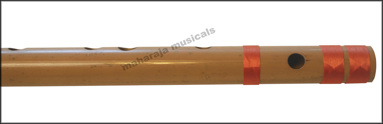 MAHARAJA Bansuri Scale C Natural Bass 35 Inch, Indian Bamboo Flute CEG