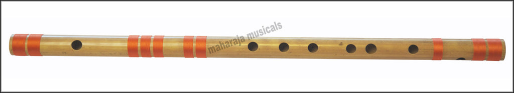 MAHARAJA Bansuri Scale A Sharp Bass 21.5 Inch, Indian Bamboo Flute CEC