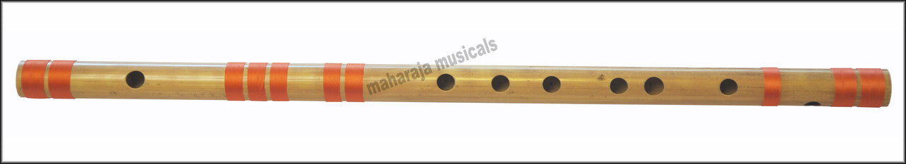 MAHARAJA Bansuri Scale A Sharp Bass 21.5 Inch, Indian Bamboo Flute CEC