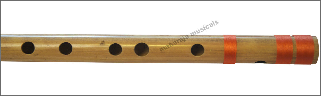 MAHARAJA Bansuri Scale A Sharp Bass 21.5 Inch, Indian Bamboo Flute CEC