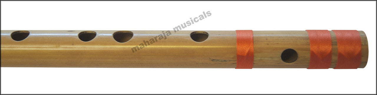 MAHARAJA Bansuri Scale A Sharp Bass 21.5 Inch, Indian Bamboo Flute CEC