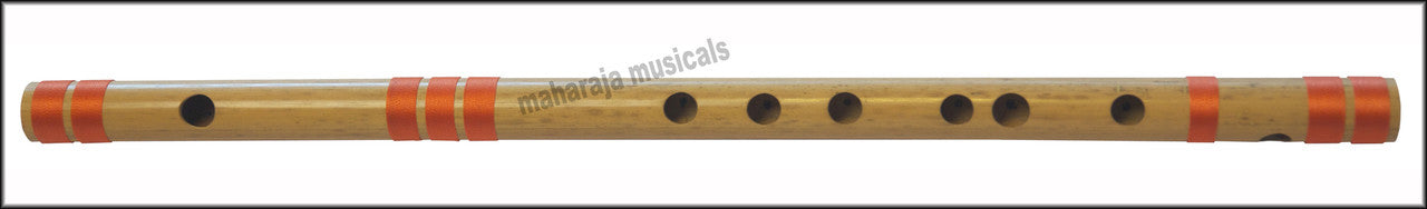 MAHARAJA Bansuri Scale D Natural Med. 17 Inch, Indian Bamboo Flute CFD