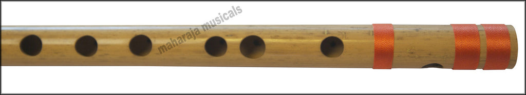 MAHARAJA Bansuri Scale D Natural Med. 17 Inch, Indian Bamboo Flute CFD