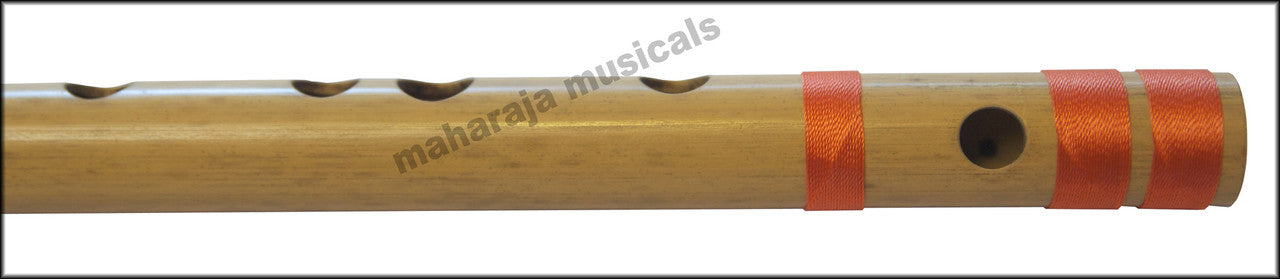 MAHARAJA Bansuri Scale D Natural Med. 17 Inch, Indian Bamboo Flute CFD