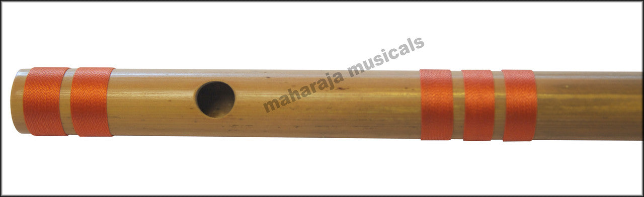MAHARAJA Bansuri Scale D Sharp Med. 16.5 Inch, Indian Bamboo Flute CFF