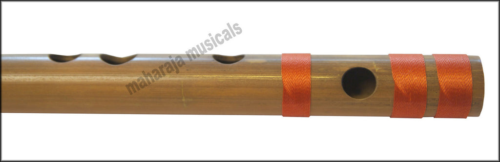 MAHARAJA Bansuri Scale D Sharp Med. 16.5 Inch, Indian Bamboo Flute CFF