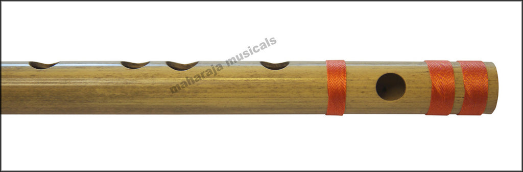 MAHARAJA Bansuri Scale E Natural Med. 16 Inch, Indian Bamboo Flute CFH