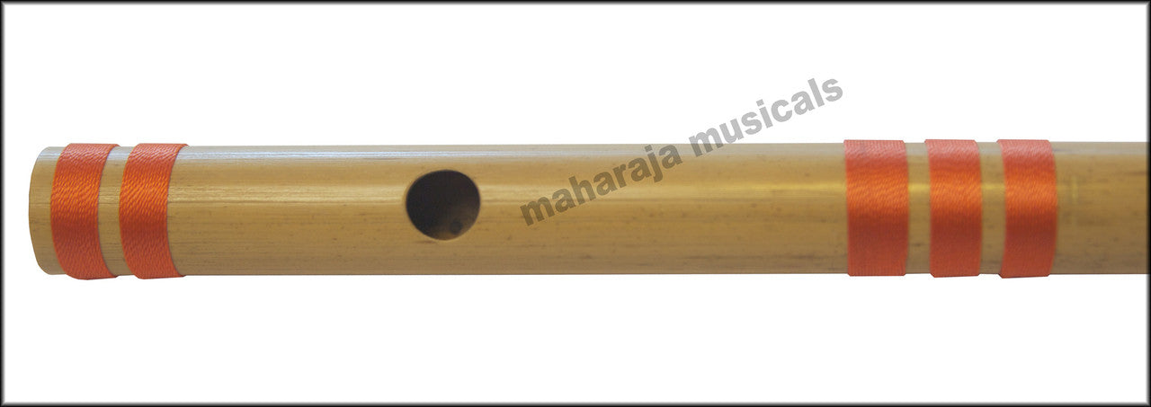 MAHARAJA Bansuri Scale F Natural Med. 14 Inch, Indian Bamboo Flute CGJ