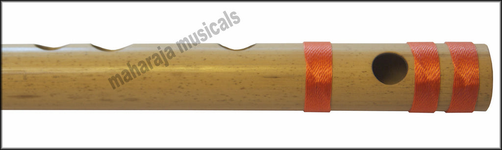 MAHARAJA Bansuri Scale F Natural Med. 14 Inch, Indian Bamboo Flute CGJ