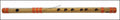 MAHARAJA Bansuri Scale F Sharp Med.13.7 Inch Indian Bamboo Flute CGB