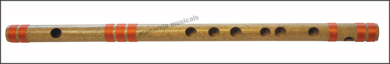 MAHARAJA Bansuri Scale F Sharp Med.13.7 Inch Indian Bamboo Flute CGB