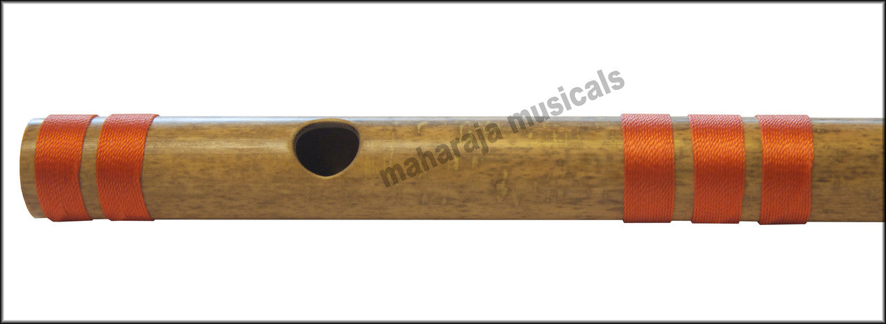 MAHARAJA Bansuri Scale F Sharp Med.13.7 Inch Indian Bamboo Flute CGB