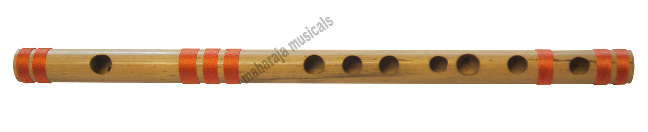 MAHARAJA Bansuri, Scale B Natural Med 10 Inch, Indian Bamboo Flute CEF