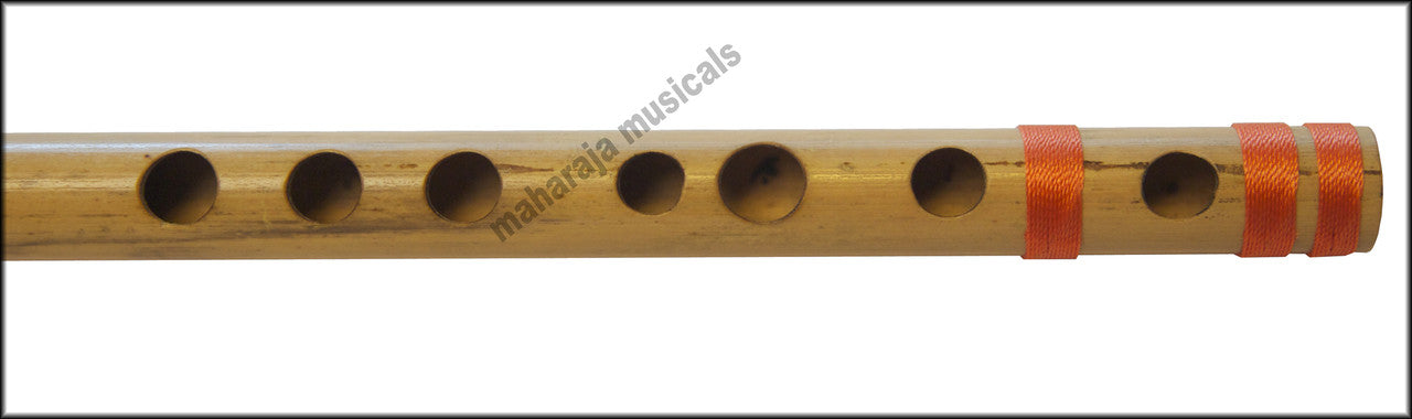 MAHARAJA Bansuri, Scale B Natural Med 10 Inch, Indian Bamboo Flute CEF