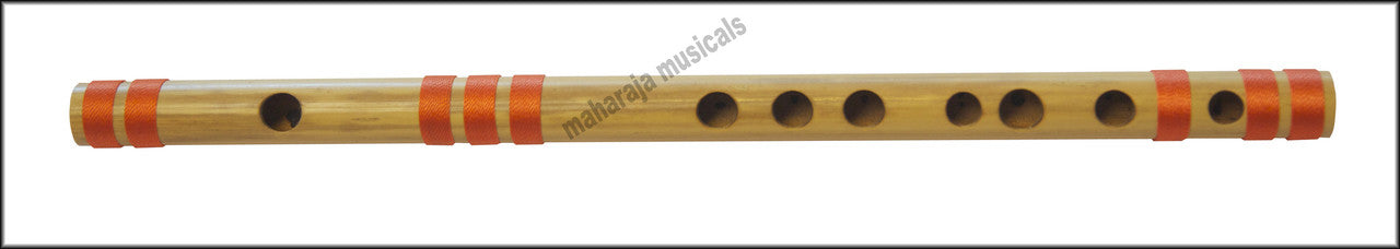 MAHARAJA Bansuri, Scale C Natural 9.5 Inch, Indian Bamboo Flute CEI